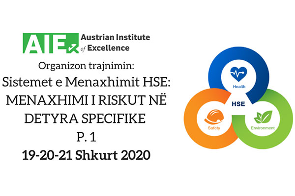 Sistemet e Menaxhimit HSE: Menaxhimi i riskut ne detyra specifike - 19, 20, 21 Shkurt 2020